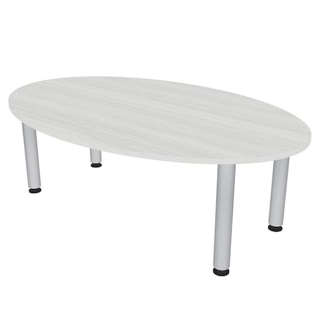Skutchi Designs 33.5 in W, 59.5 in L, 29 in H, Engineered Wood Top, White HAR-OVL-34X60-PT-WC